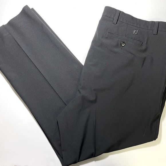 FootJoy Pants Footjoy Mens 42x32 Black Flat Front Performance